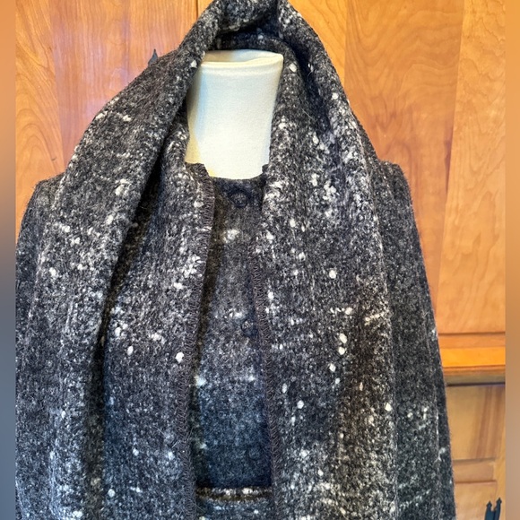 Cole Haan Signature Wool Blend Coat w/Scarf Collar Sz S - Picture 4 of 12